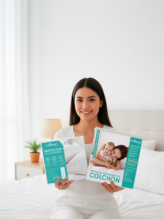 PACK PROTECCIÓN TOTAL: PROTECTOR DE COLCHÓN + FUNDA DE ALMOHADAS(50x70cm)